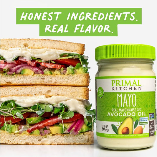 Primal Kitchen Original Mayo made with Avocado Oil, Whole30 Approved, Certified Paleo, and Keto Certified, 12 oz