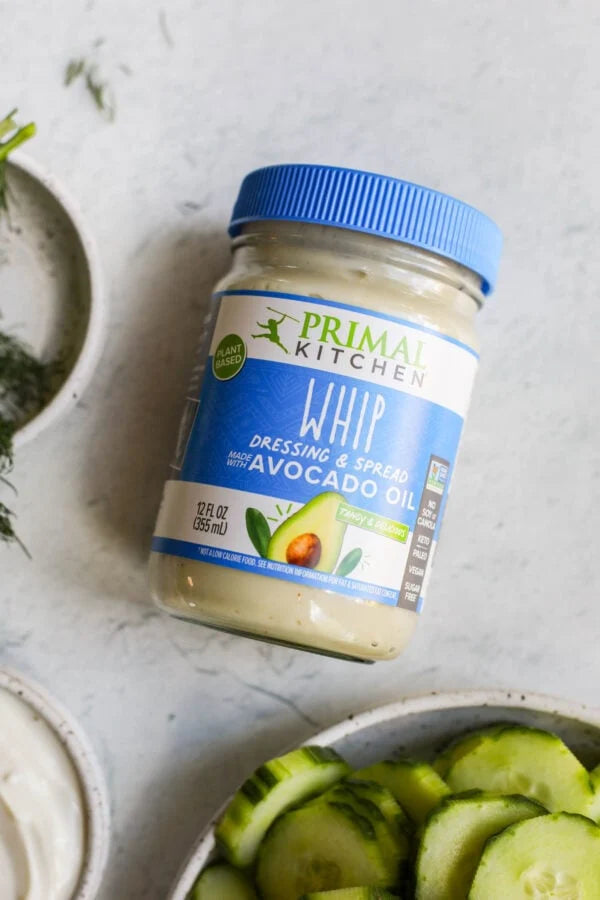 Primal Kitchen, Whip Dressing & Spread made with Avocado Oil, Whole30 Approved, Certified Paleo, and Keto Certified, 12 oz