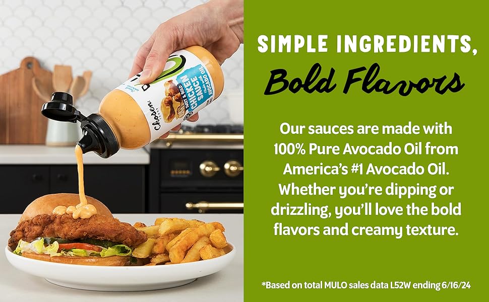 Chicken Sauce made with 100% Pure Avocado Oil, Non-GMO - 9 oz