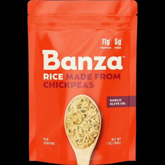 Banza Chickpea Rice - Garlic Olive Oil - 8 oz - Pack of 6