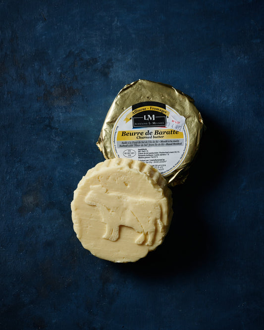 Beurre De Baratte Doux Salted Churned Butter by Rodolphe Le Meunier - 8.8 oz - Hand-made - Imported from France