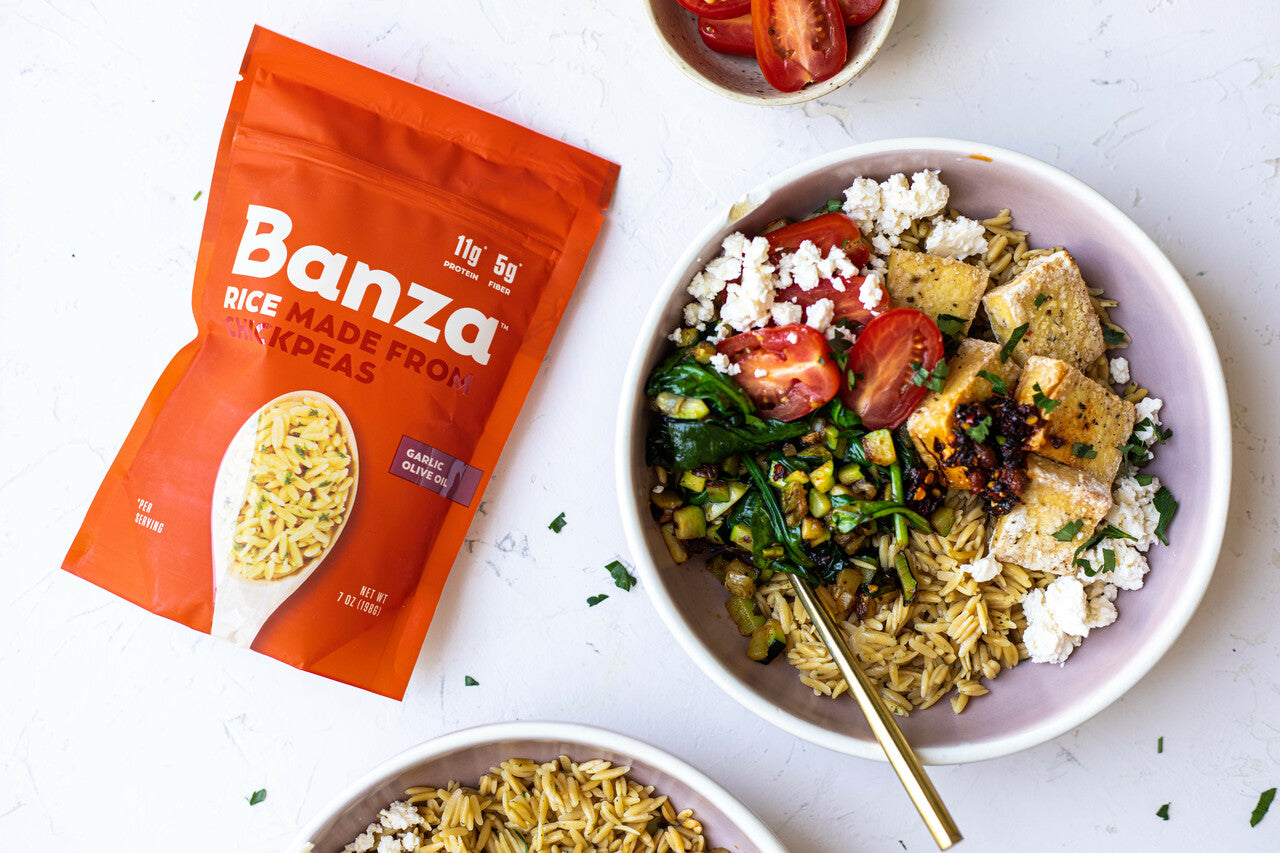 Banza Chickpea Rice - Garlic Olive Oil - 8 oz - Pack of 6