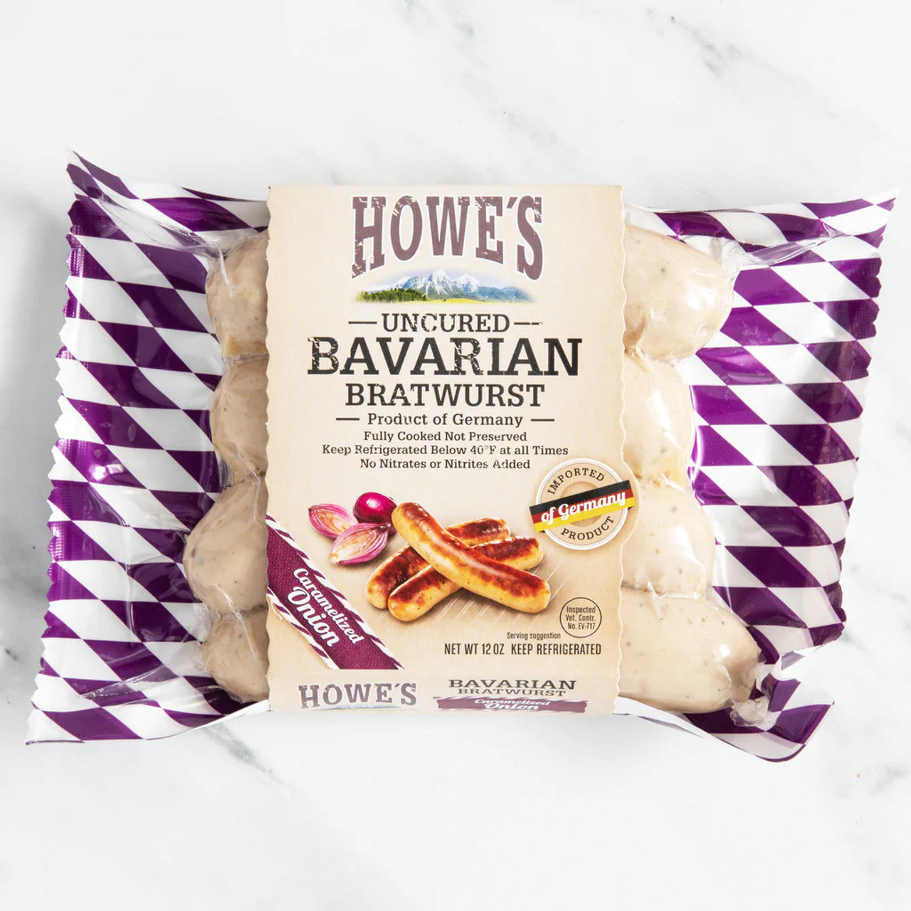 Howe's Caramelized Onion Bavarian Bratwurst