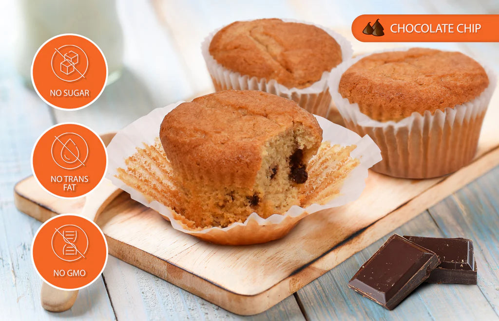 Low Carb Chocolate Chip Muffins - Pack of 6