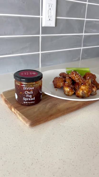 Divina Chili Fig Spread Jam, 9 oz - Pack of 2