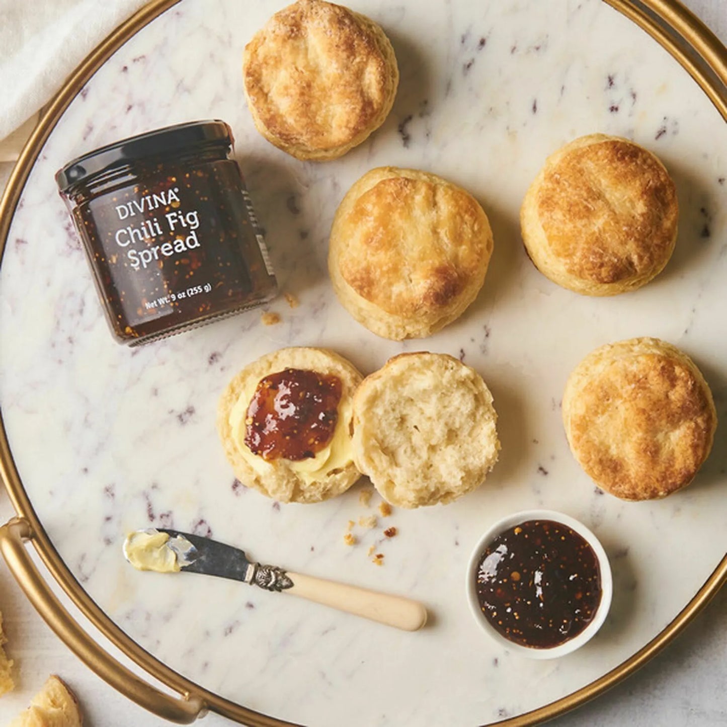 Divina Chili Fig Spread Jam, 9 oz - Pack of 2