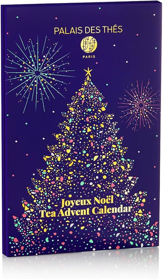 Palais des Thés - Tea Advent Calendar - Holiday Collection | 24 Premium French Delightful Tea Bags | Black, Green, Single Estate, Herbal & Rooibos Teas