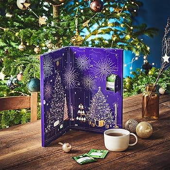 Palais des Thés - Tea Advent Calendar - Holiday Collection | 24 Premium French Delightful Tea Bags | Black, Green, Single Estate, Herbal & Rooibos Teas