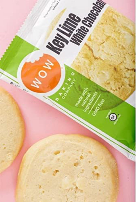 WOW Baking Company Gluten Free Cookies, Key Lime White Chocolate, 2.75 oz - Pack of 12
