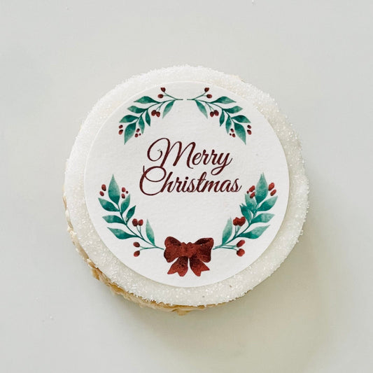 Merry Christmas Message Rice Crispie Treats