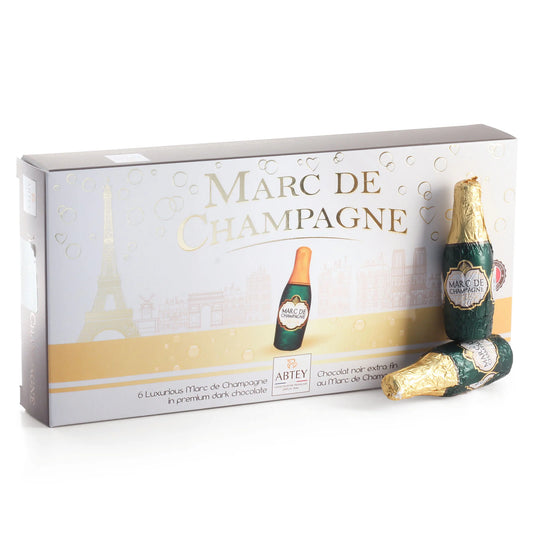 Abtey Marc De Champagne Dark Chocolate Bottles, 75g