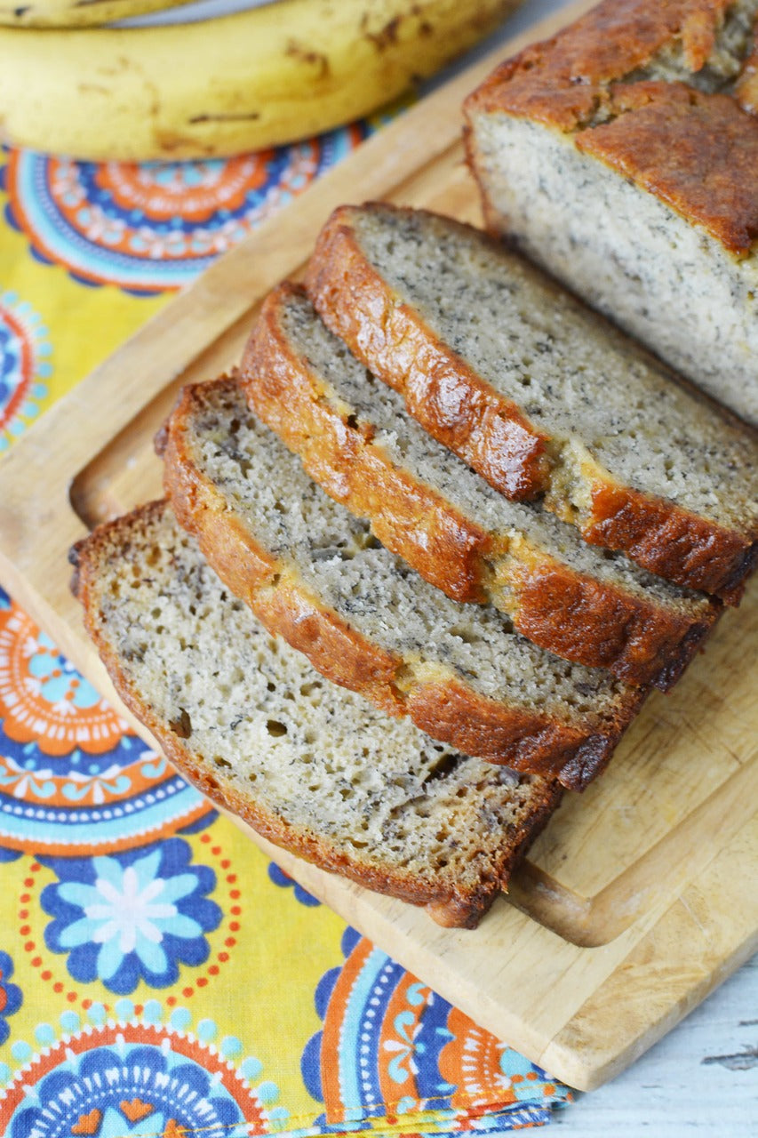 Gluten Free Gourmet Banana Bread Mix - Non-GMO, Kosher, Rice Free, Soy Free, Dairy Free, Peanut Free, No Preservatives, No Artificial Flavors or Colors - 10.3 oz