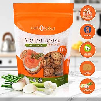Low Carb Melba Toast, Sea Salt - Pack of 2