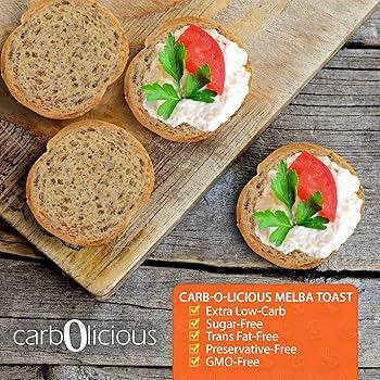 Low Carb Melba Toast, Sea Salt - Pack of 2