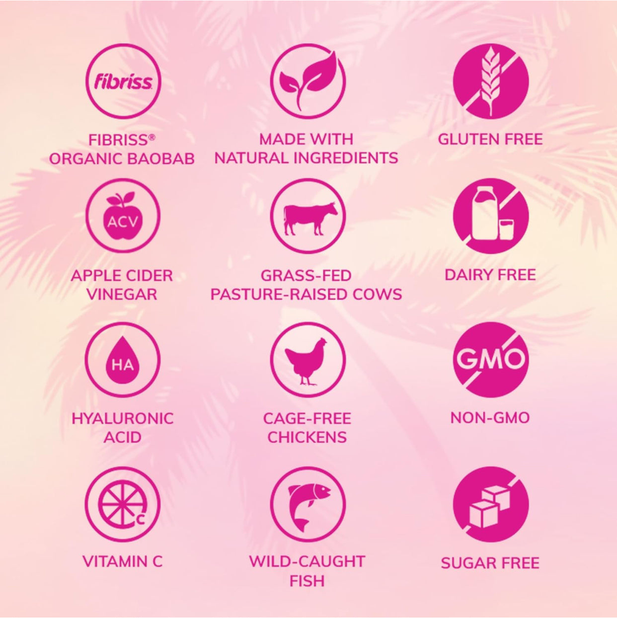 SkinnyFit Super Youth Tropical Punch Multi-Collagen Peptides + Probiotics - 30 Servings