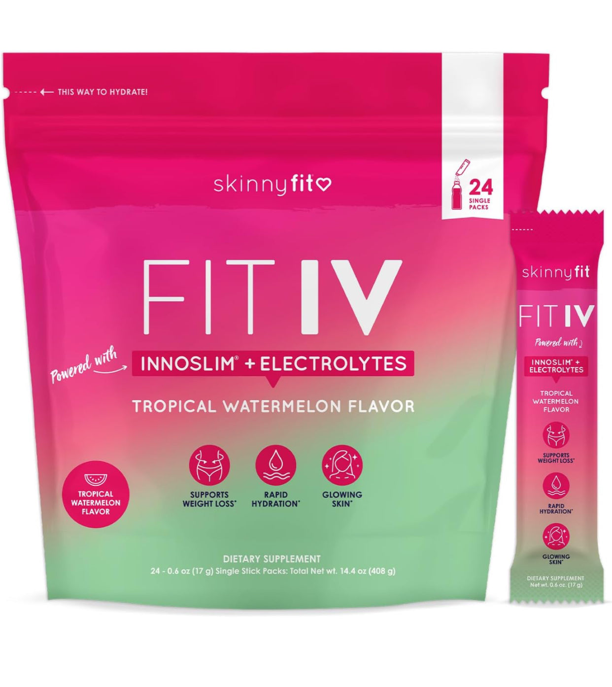 SkinnyFit FIT IV Hydrating Electrolytes Plus - 24 Servings