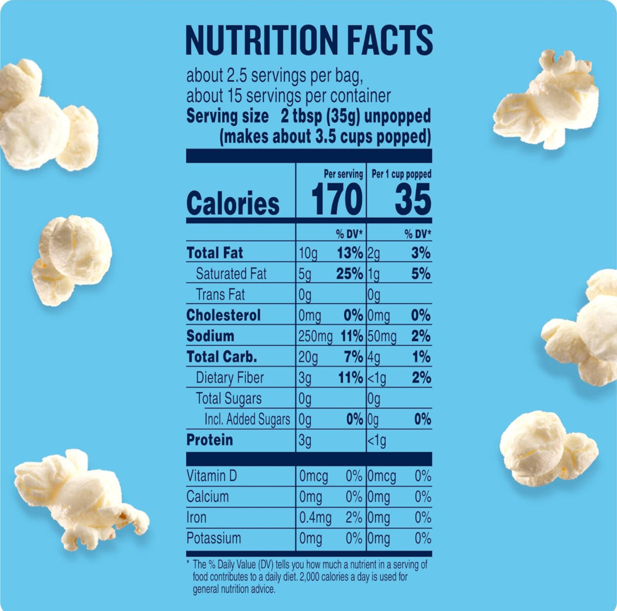 Angie's BOOMCHICKAPOP Sea Salt Microwave Popcorn, (6) 3.29 oz. bags