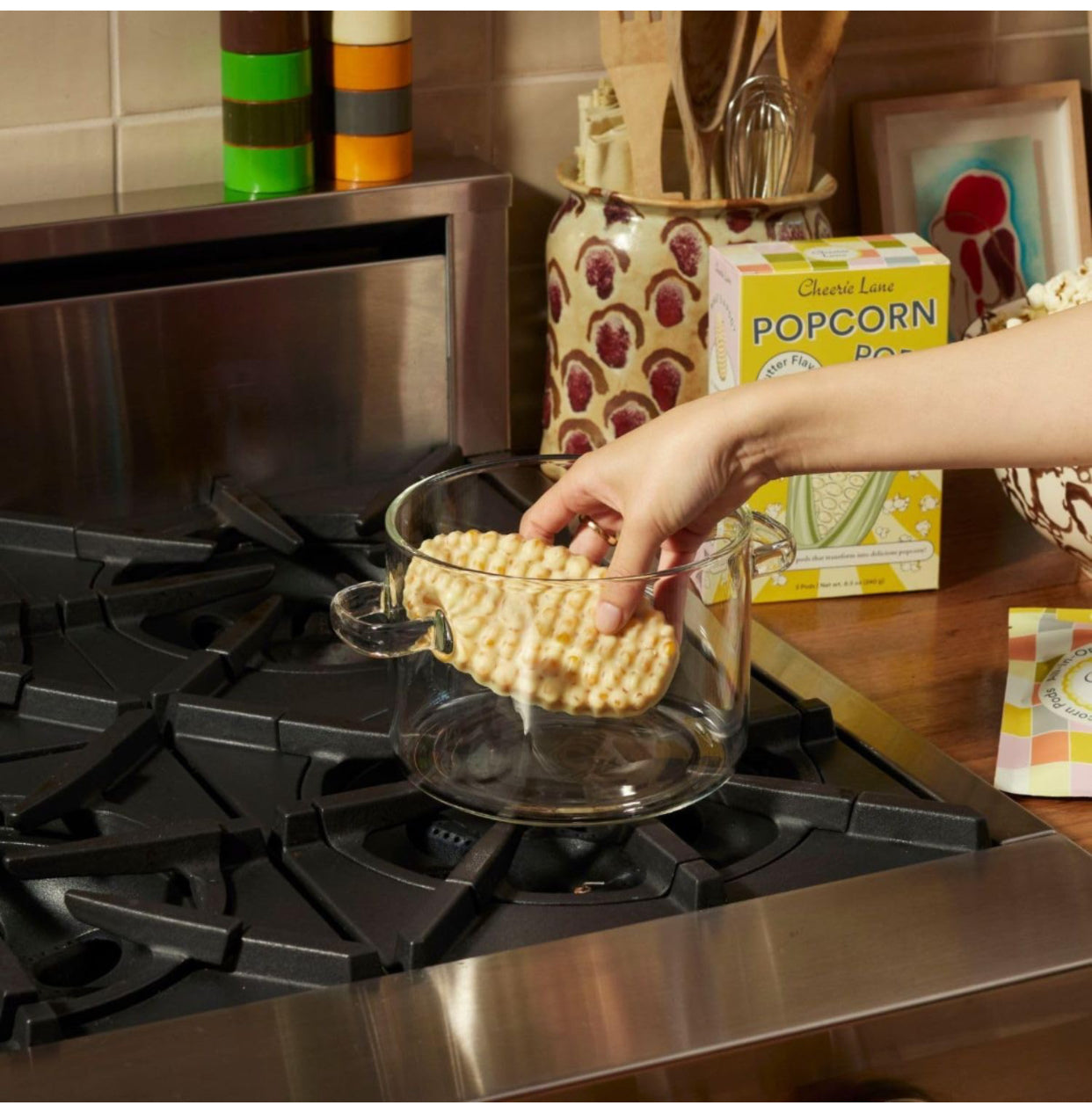 Cheerie Lane Gourmet Harvest Variety Popcorn Pod Pack | 2 Box Set | Butter, Tomato Basil, Rosemary Garlic | Non-GMO, Heirloom Kernels - 3pods per box, 2 boxes