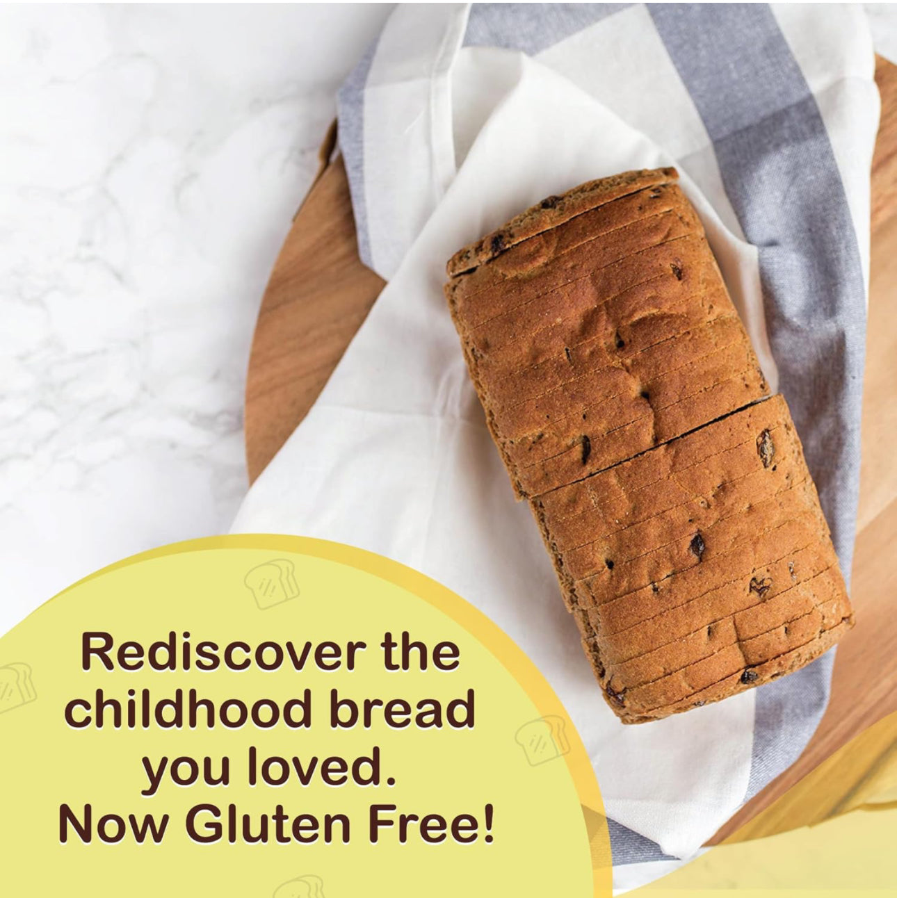 New Grains Artisan Gluten Free Cinnamon Raisin Bread - 2 lb each - Pack of 2