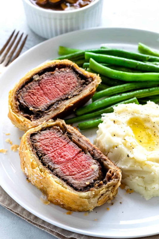 Filet Mignon Beef Wellington -  includes 4 - 9 oz each