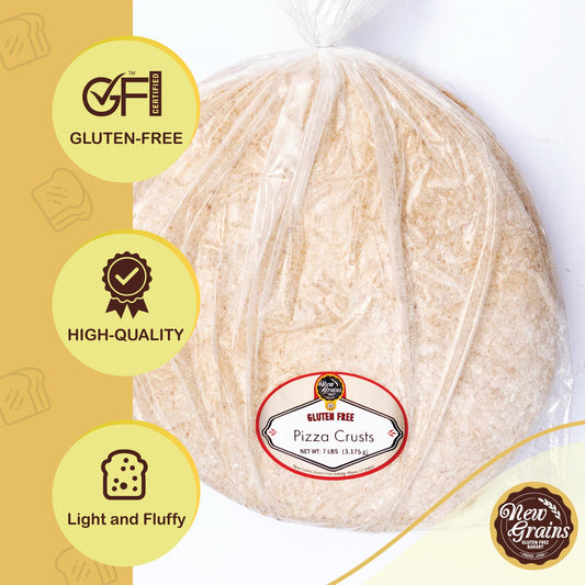 New Grains Gluten Free Pizza Crusts - 2 Packs of 3 Count Each