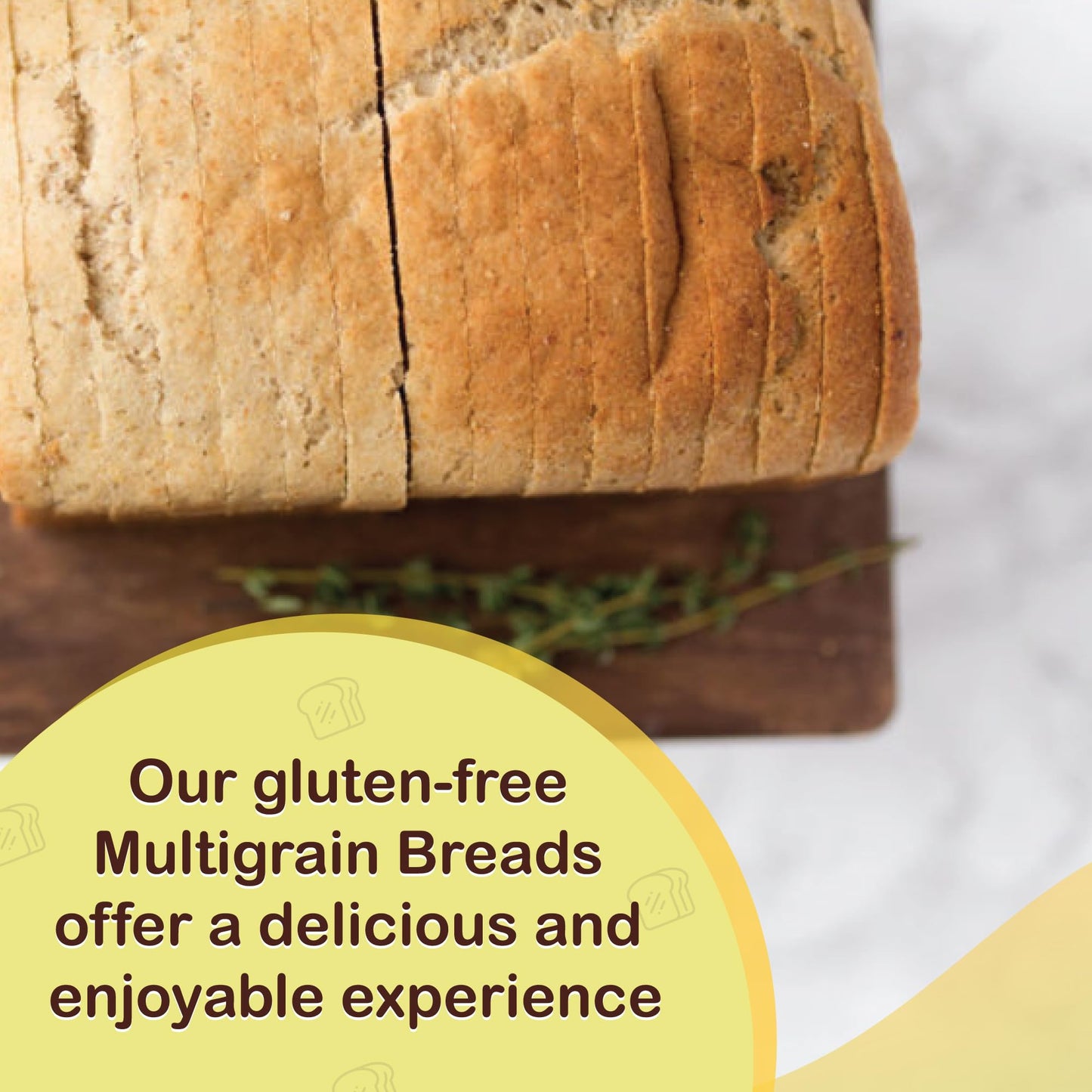 New Grains Gluten Free Multigrain Sandwich Bread - NON-GMO, Pack of 2
