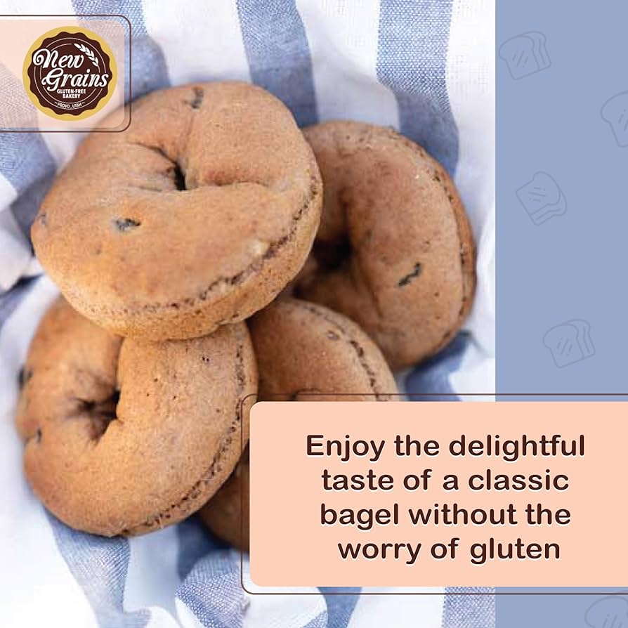 New Grains Artisan Gluten Free Cinnamon Raisin Bagels - Pack of 2