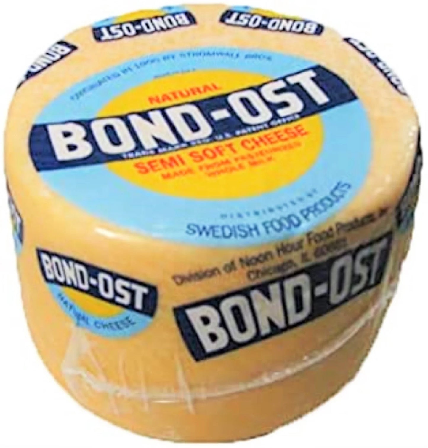 Bond Ost Cheese, Whole Round - Plain - 2 lb