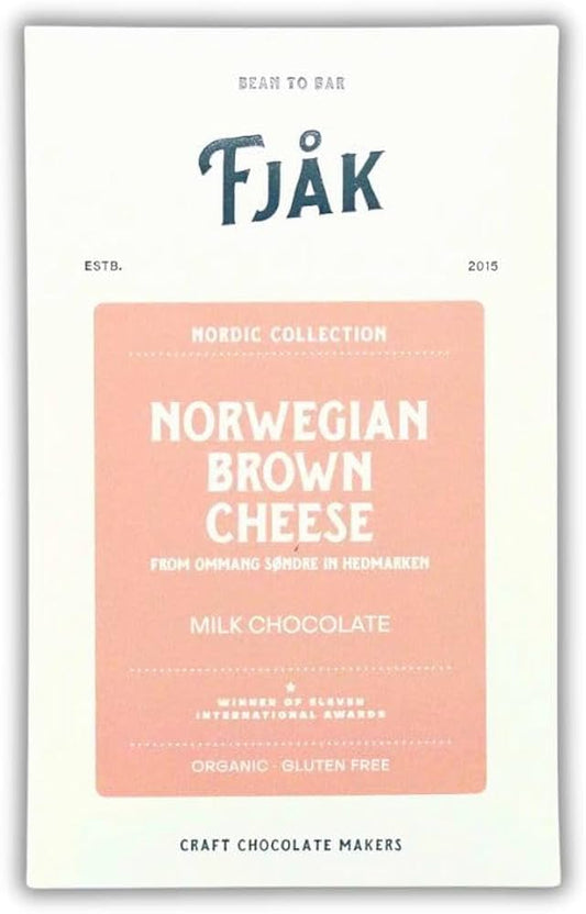 Fjak - Nordic Collection - Norwegian Chocolate with Brown Cheese, Milk Chocolate 45%