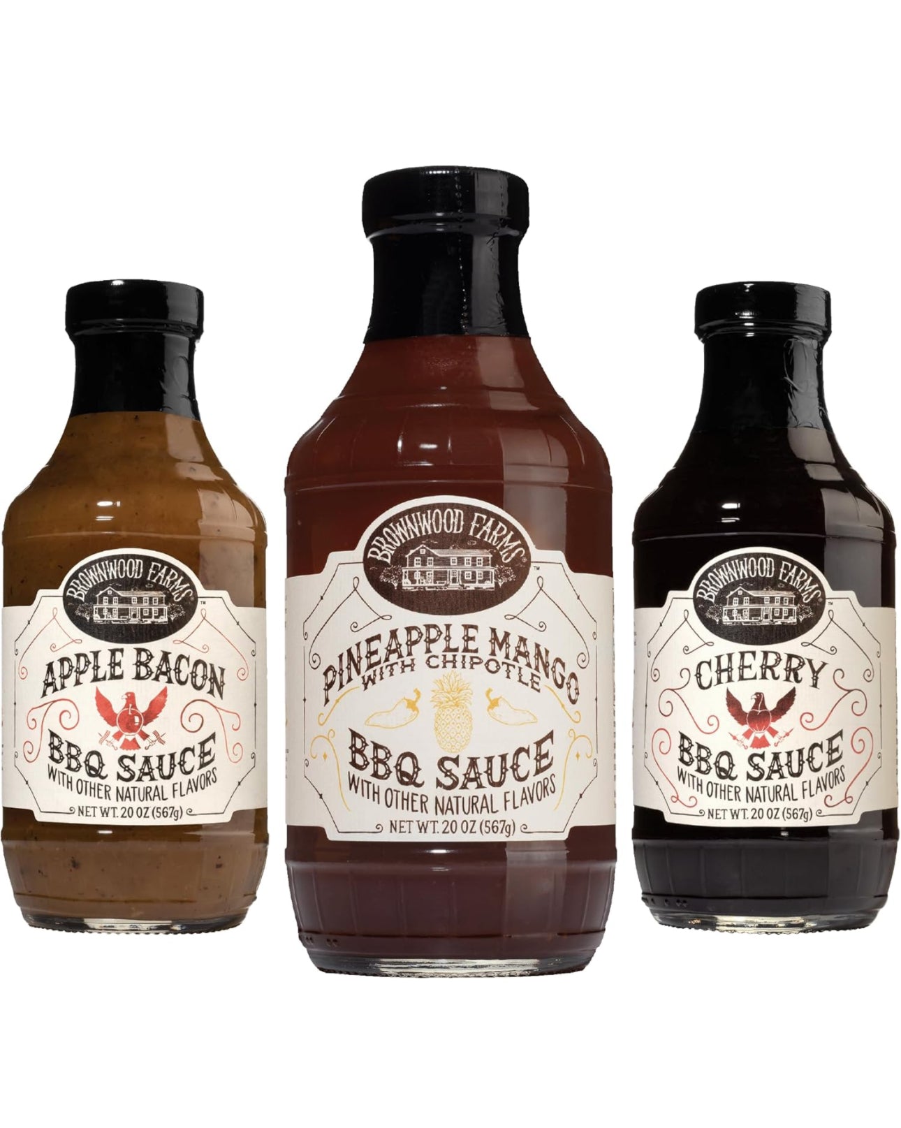 Brownwood Farms BBQ Sauce Variety - Pack of 3