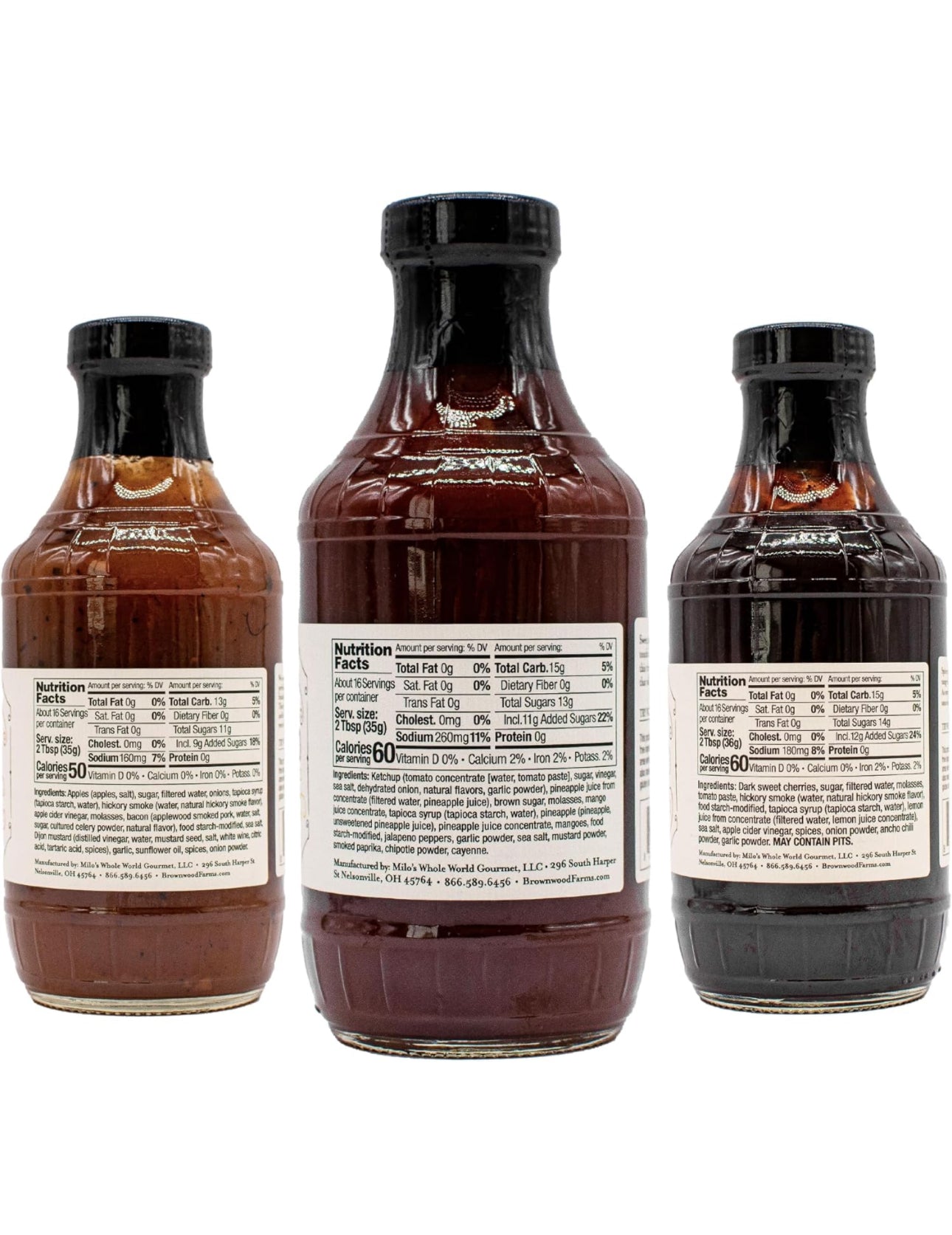 Brownwood Farms BBQ Sauce Variety - Pack of 3
