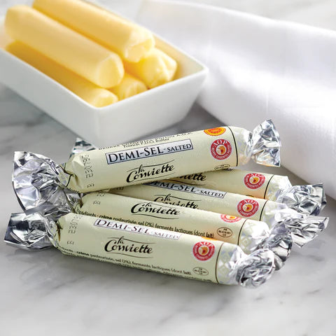 La Conviette Mini French Butter Roll, Salted, 40 Rolls - 5 Count/Bulk Case