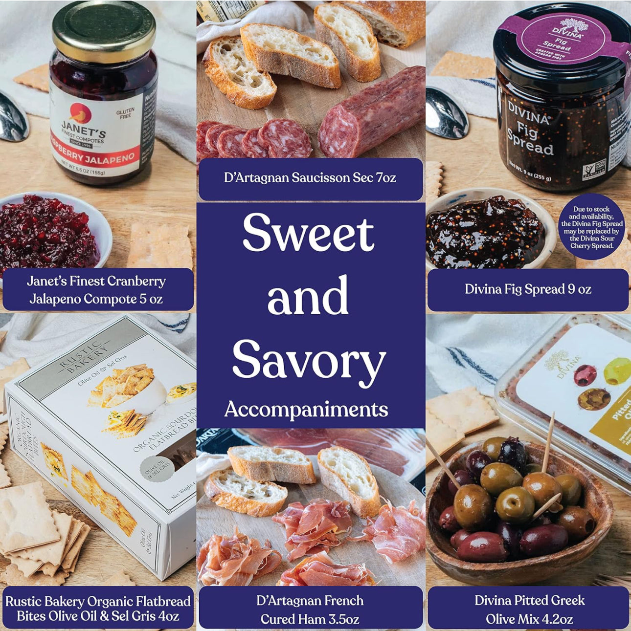 Ultimate Box, Cheese Platter with 6 Gourmet Cheeses and 6 Accompaniments, Cheese Sampler Gift Set