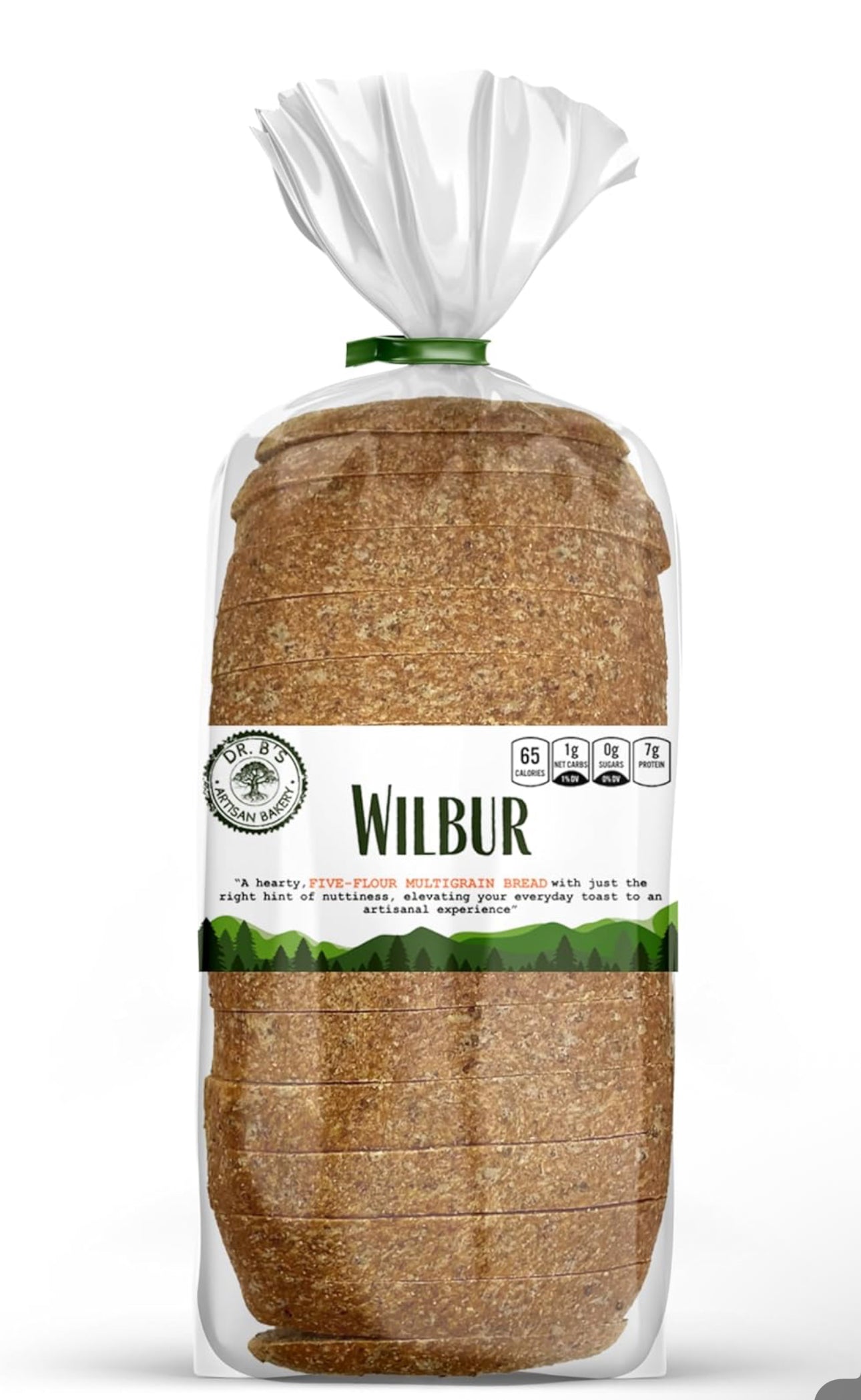 Dr. B's Multigrain Variety Bread, 1g Net Carbs & 7g Protein, Low Calorie, Vegan, Sugar Free, Fresh, Sliced, Keto & Low Carb Bread Loaf, 16 oz - Pack of 6