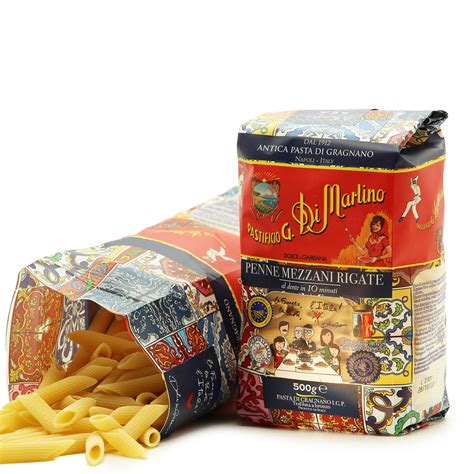DI MARTINO Penne Mezzani Rigate Penne Pasta - 16 oz - Pack of 2