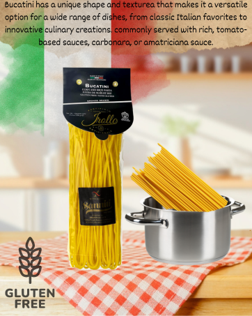 Sanniti Artisanal Gluten Free Pasta di Gragnano, Bucatini Pasta - Imported From Italy, Pack of 2