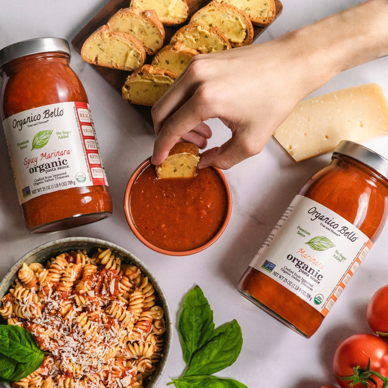 Organico Bello Marinara Pasta Sauce - Pack of 3 - Organic Gluten Free