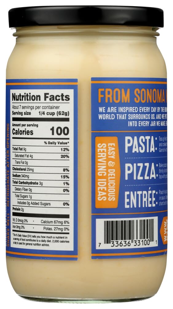 Sonoma Gourmet Pasta Sauce Variety Pack - Non-GMO, Gluten-Free and No Sugar Added - Pack of 6