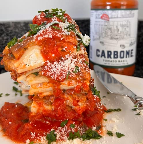 Carbone Pasta Sauce Variety Pack - Gluten Free - Tomato Basil, Marinara, Arrabbiata, Roasted Garlic, Tomato Sauce - Pack of 4