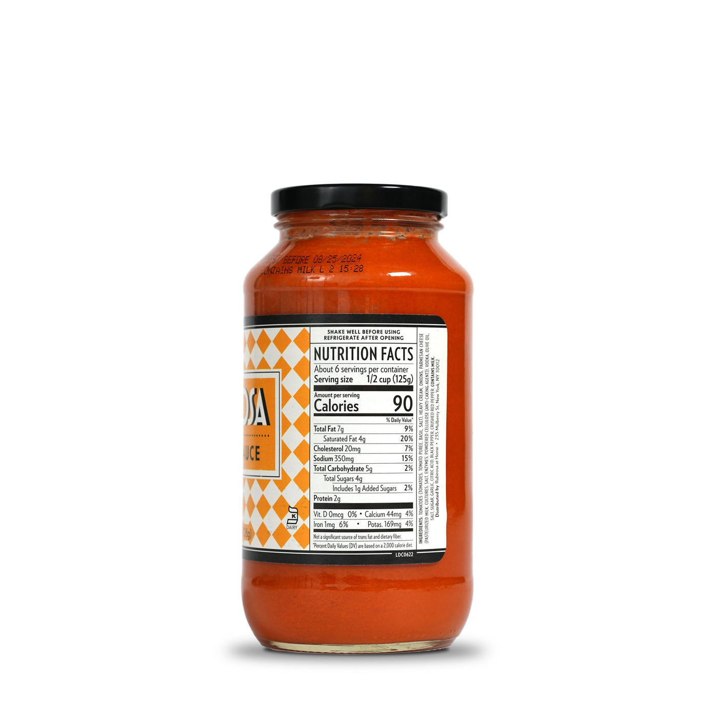 Rubirosa Signature Vodka Sauce - Classic Creamy Tomato Vodka Pasta Sauce - Keto-Friendly, Kosher, Gluten Free - Pack of 3