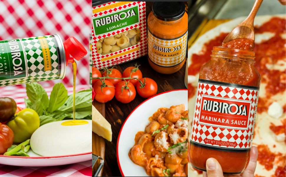 Rubirosa Marinara Sauce - Authentic Italian Fresh Tomato Pasta Sauce & Pizza Sauce - Keto-Friendly, Kosher, Gluten Free - Pack of 3