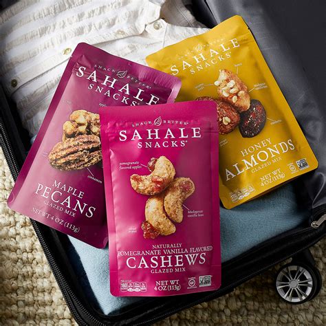 Sahale Snacks Glazed Nut Mix Variety Pack, 4 oz - Non-GMO Kosher & Certified Gluten Free Snacks - Pack of 6