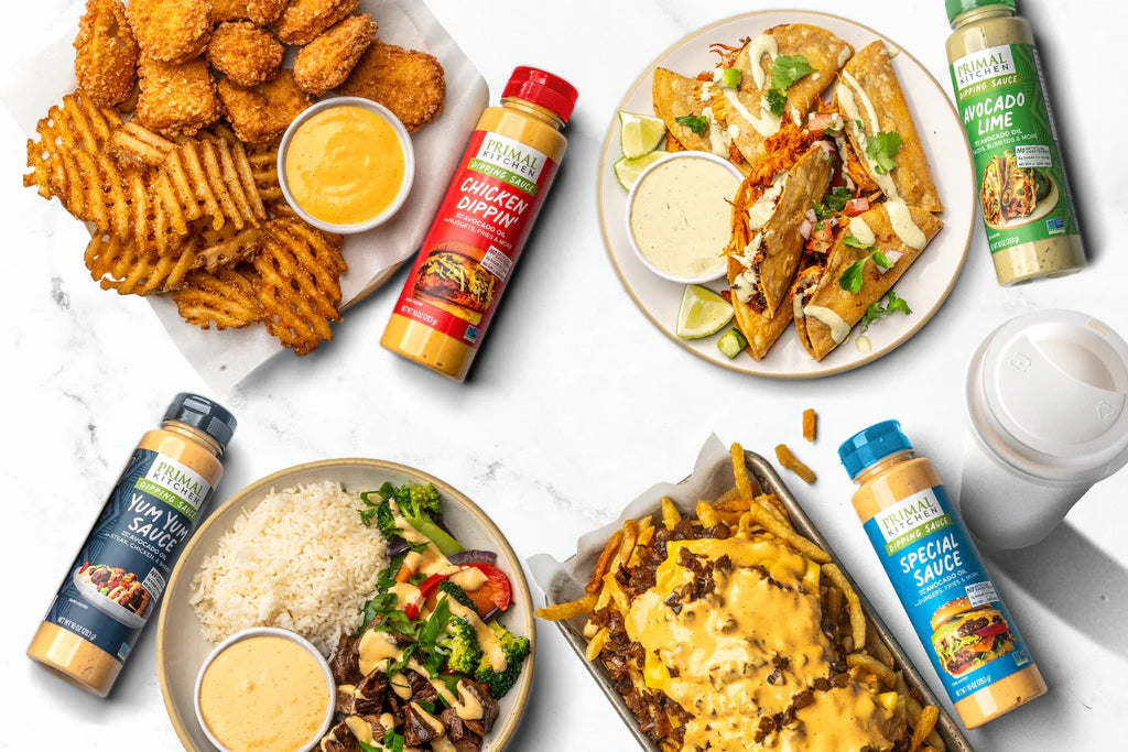 Primal Kitchen Dipping Sauces, Yum Yum Sauce & Chicken Dippin' Sauce - Pack of 2