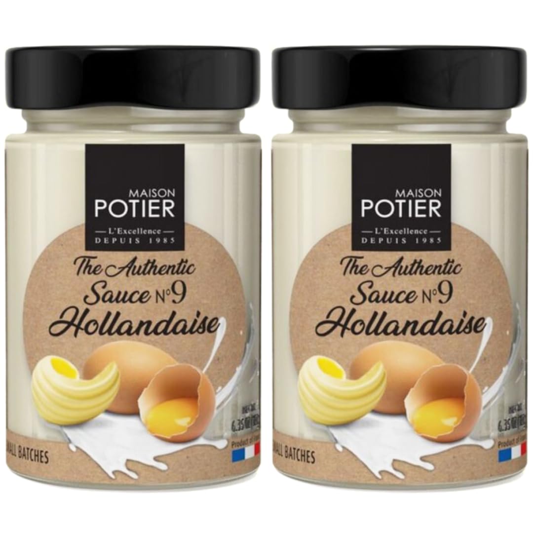 Christian Potier Hollandaise Sauce, 6.35 oz, Gluten Free - Pack of 2