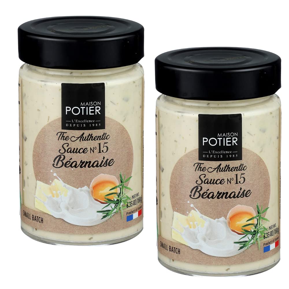 Christian Potier Bearnaise Sauce, 6.35 oz, Gluten Free - Pack of 2