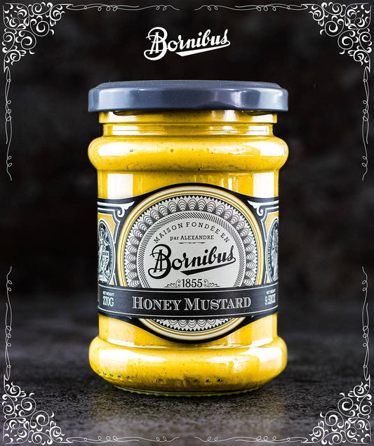 Bornibus Honey Mustard Dipping Sauce, 9.52oz - Gourmet Condiment - French Mustard