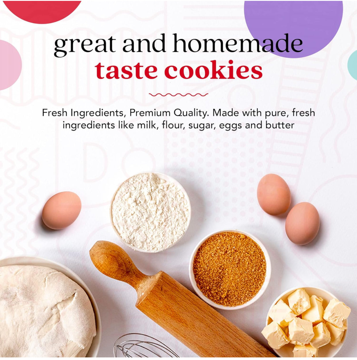 David's Cookies Preformed Frozen Cookie Dough - Cookie Dough Candy - includes 80