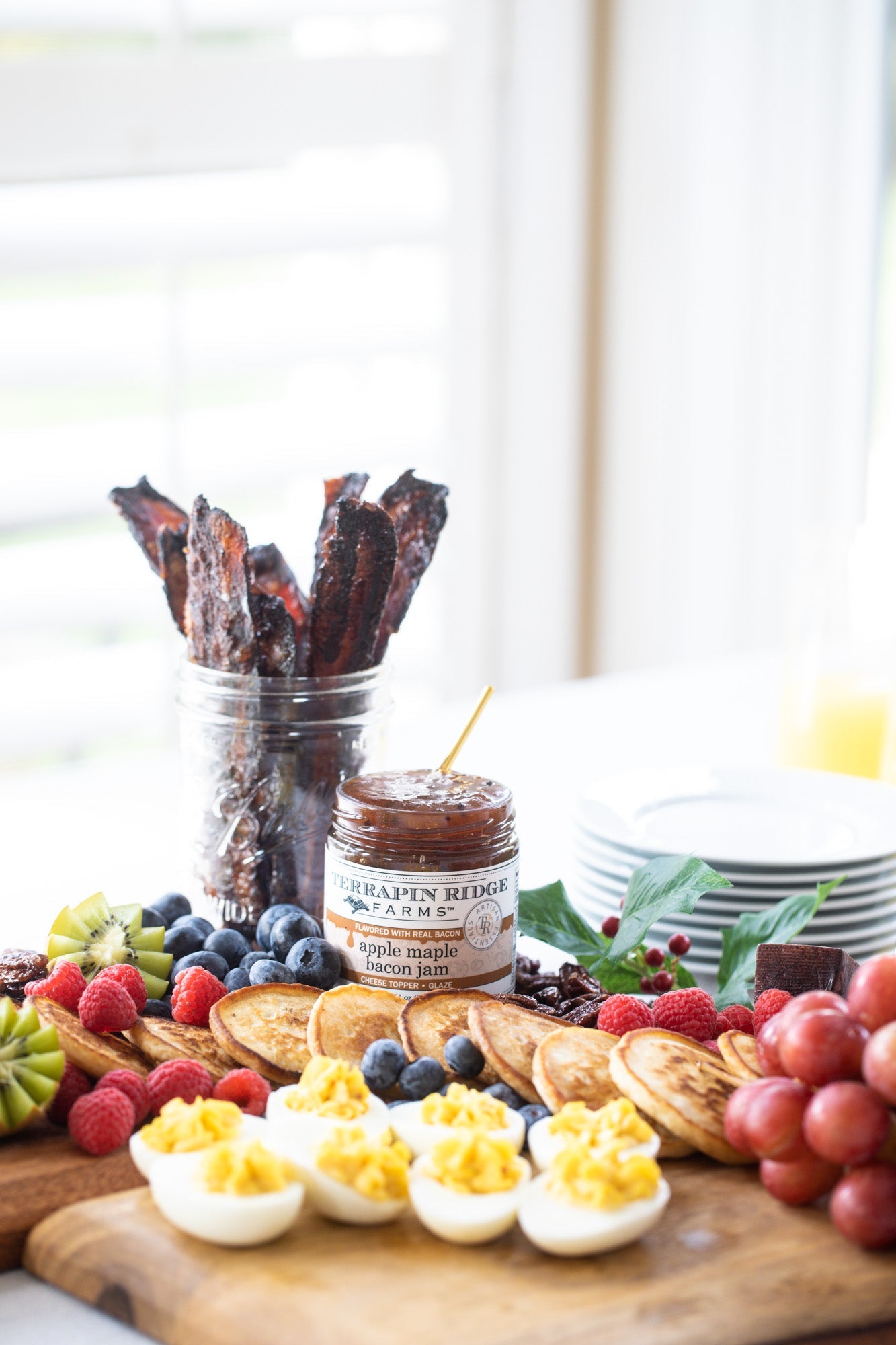 Terrapin Ridge Farms Bacon Me Crazy Sampler Set – One Jar Each of Hot Pepper Bacon Jam, Apple Maple Bacon Jam, and Hot Pepper Berry Bacon Jam