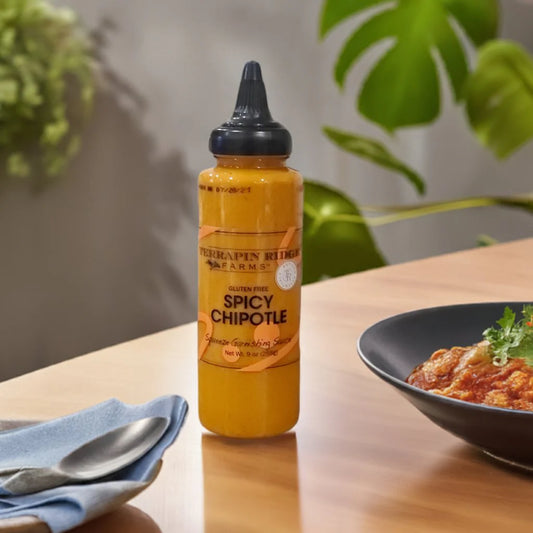 Terrapin Ridge Farms Gourmet Spicy Chipotle Garnishing Sauce, 8.5 oz - Pack of 3 Squeeze Bottles