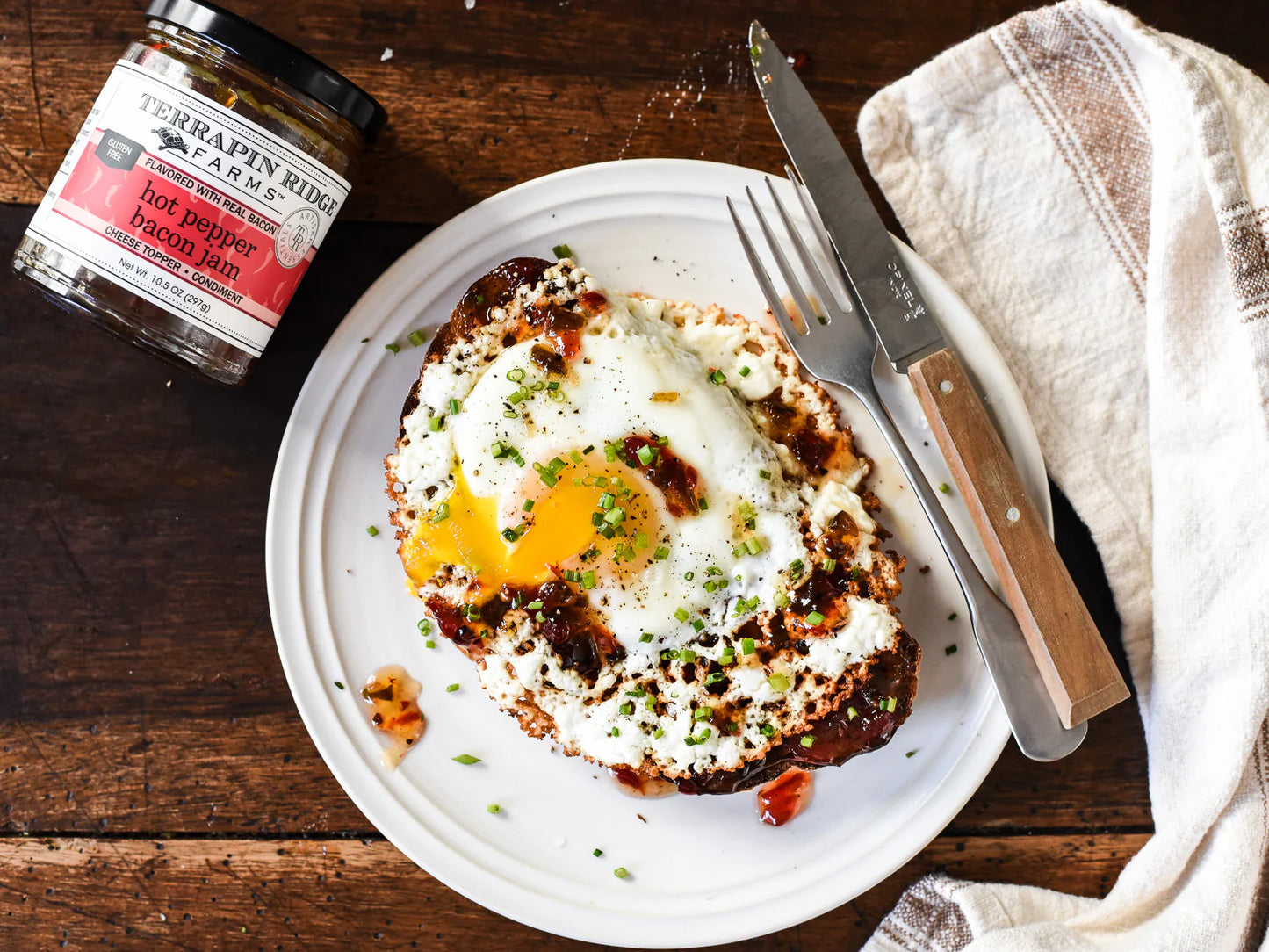 Terrapin Ridge Farms Bacon Me Crazy Sampler Set – One Jar Each of Hot Pepper Bacon Jam, Apple Maple Bacon Jam, and Hot Pepper Berry Bacon Jam
